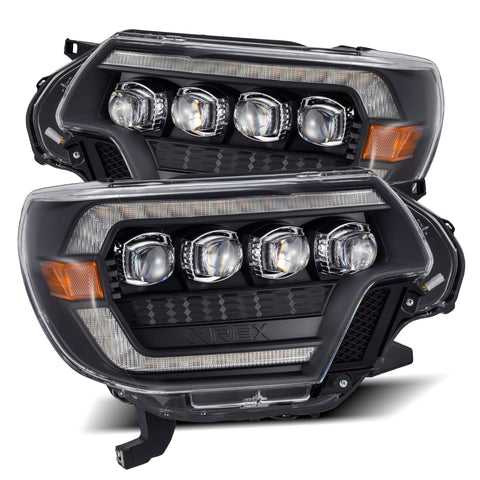 12' - 15' Toyota Tacoma Alpharex LED Nova Series Headlights (Clear DRL)