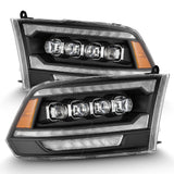 09' - 18' RAM LED Alpharex NOVA-Series Black (5th Gen HD Style) Headlights