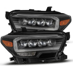 16' - 22' Toyota Tacoma Alpharex NOVA Series LED Projector Headlights (Black Touch of Chrome)