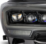 16' - 22' Toyota Tacoma Alpharex NOVA Series LED Projector Headlights (Alpha Black)